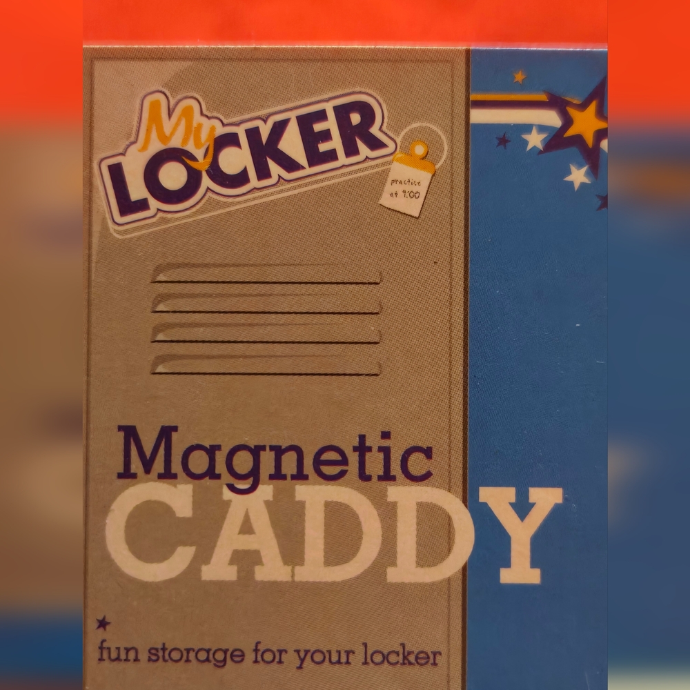 My Locker Magnetic Caddy Red Vintage New Old Stock - Picture 10 of 14